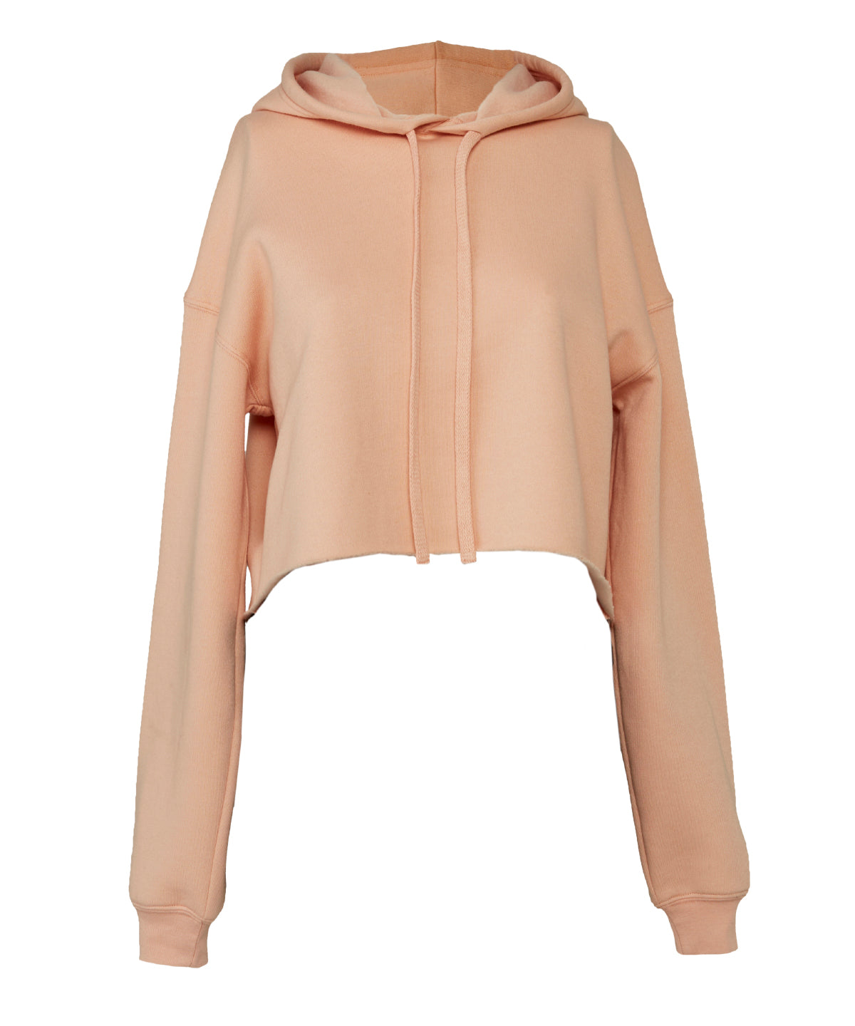 Women's Cropped Fleece Hoodie (BE7502) - COOZO