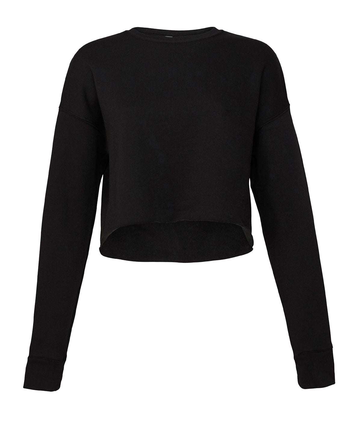 Women's Cropped Crew Fleece (BE7503) - COOZO