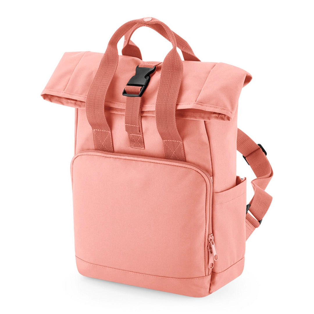 Bagbase Recycled Mini Roll Top Backpack - Blush - O/S-BLSH1S