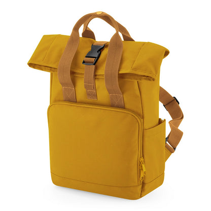 Bagbase Recycled Mini Roll Top Backpack - Mustard - O/S-MUS1S