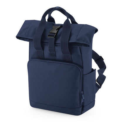 Bagbase Recycled Mini Roll Top Backpack - Navy Dusk - O/S-NVYD1S
