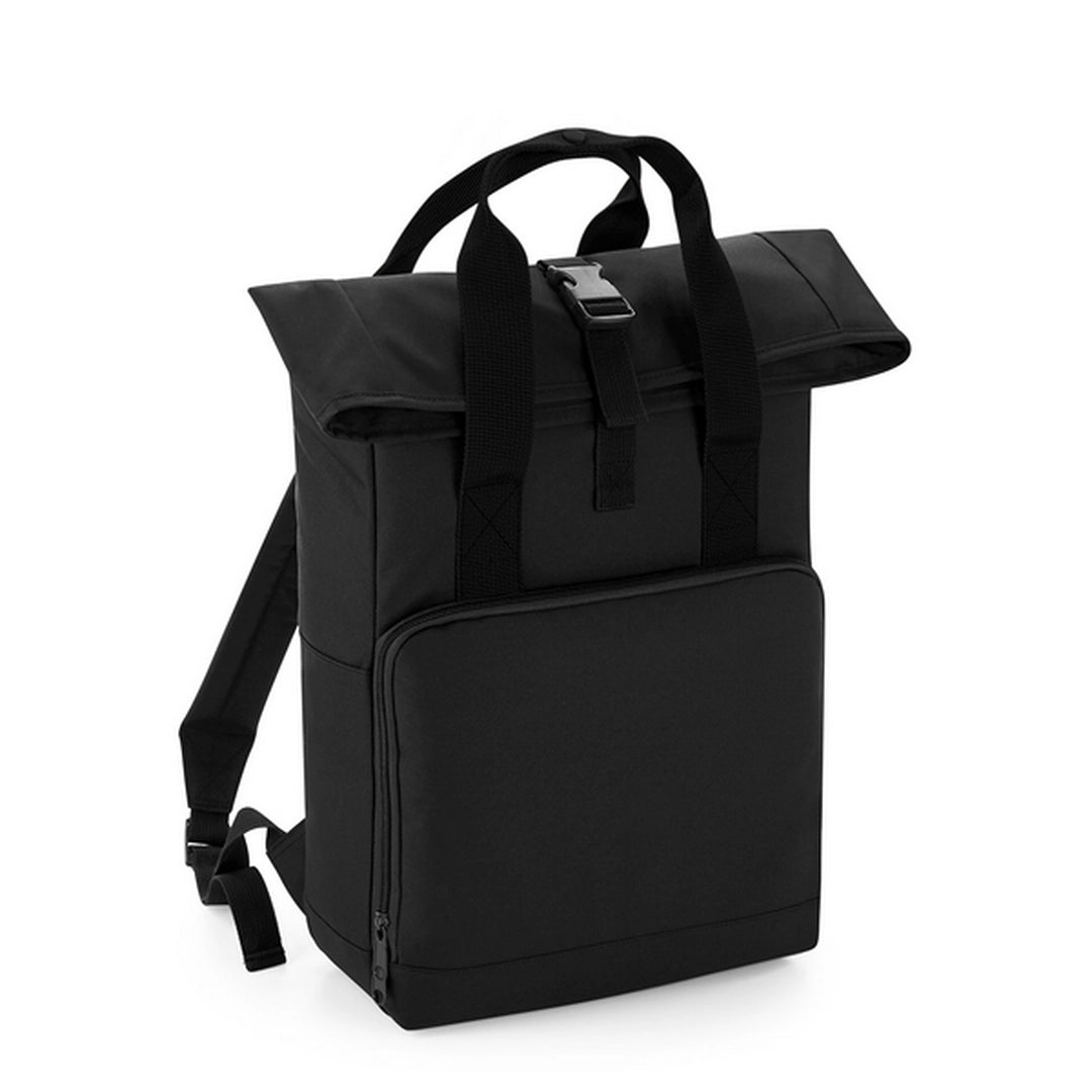 Twin Handle Roll-Top Backpack-BLK1S