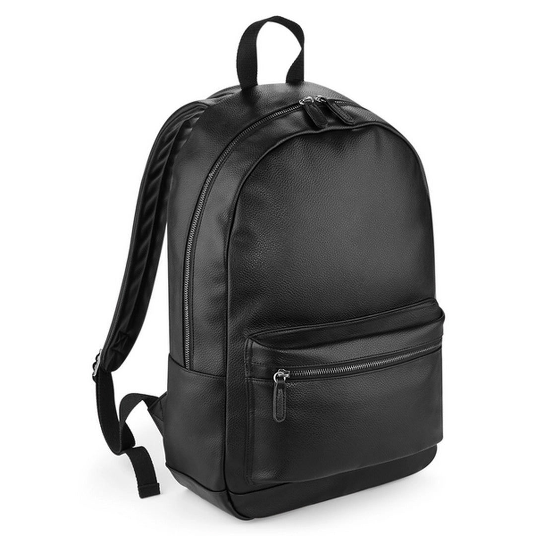 Faux Leather Fashion Backpack-BLK1S