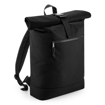 Recycled Roll-Top Backpack-BLK1S
