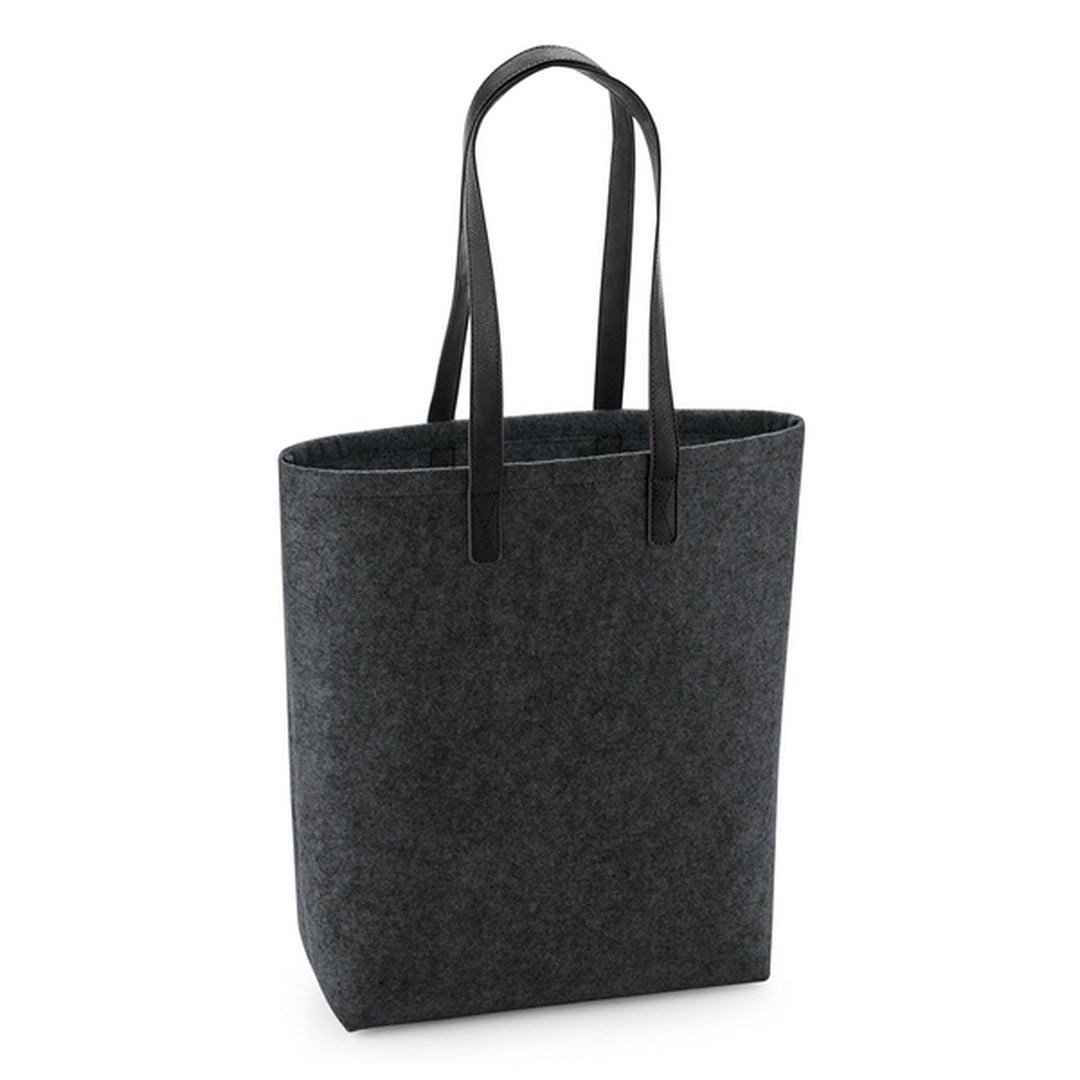 Premium Felt Tote-CHAM/BLK1S
