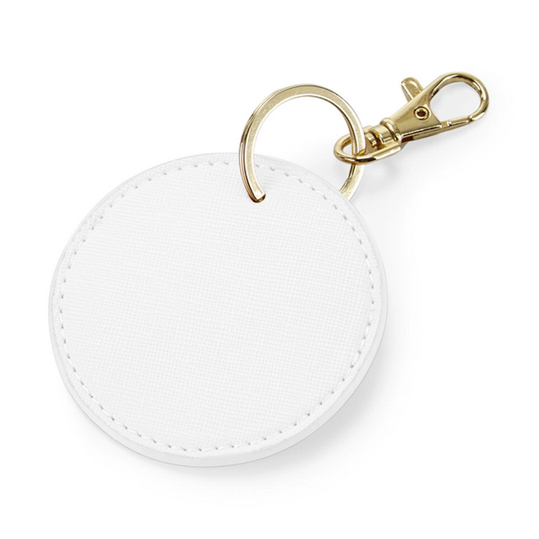 Bagbase Boutique Circular Key Clip - Soft White - O/S-SFWH1S