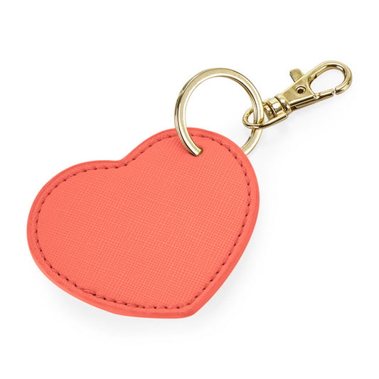 Boutique Heart Key Clip - Coral - O/S-COR1S