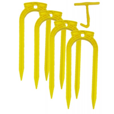 COOZO-Carta Sport Football Ground Plastic U Anchor Set of 4 (CSFGAP)