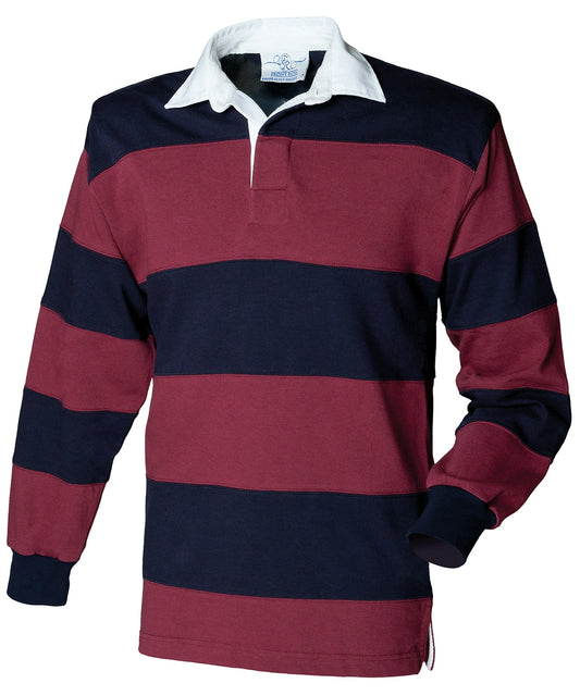 Front Row Sewn Stripe Rugby Shirt - COOZO