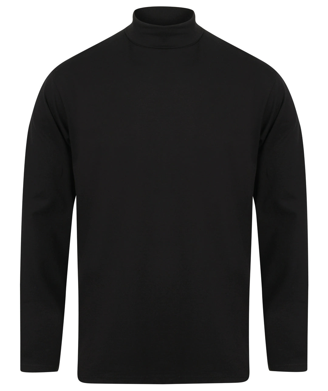 Henbury Long Sleeve Roll Neck Top-NVYXL