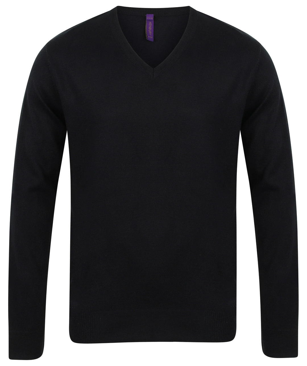 Henbury Lightweight Cotton Acrylic V Neck Sweater - COOZO