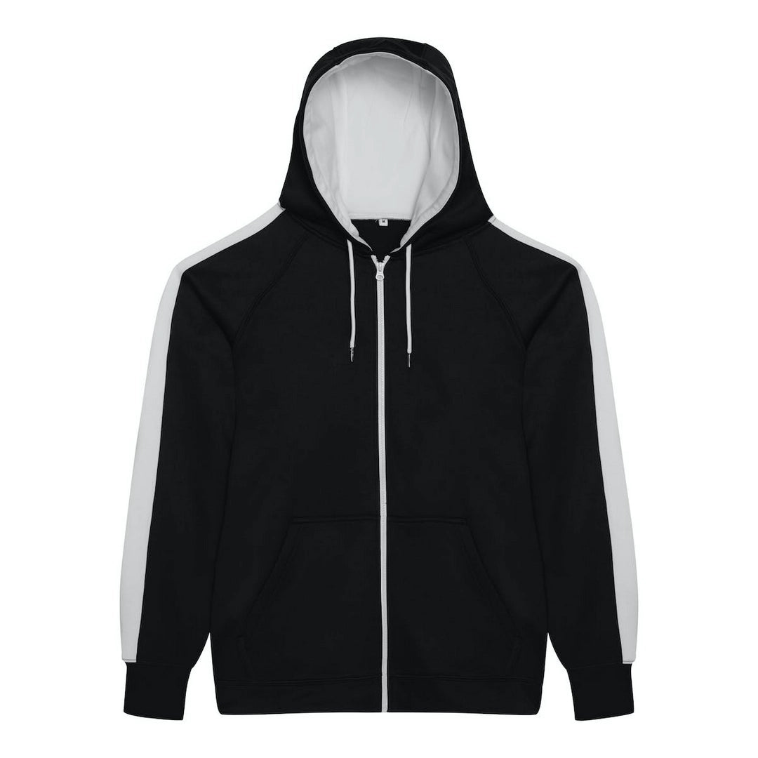 AWDis JH066 Just Hoods Contrast Sports Polyester Zoodie - COOZO