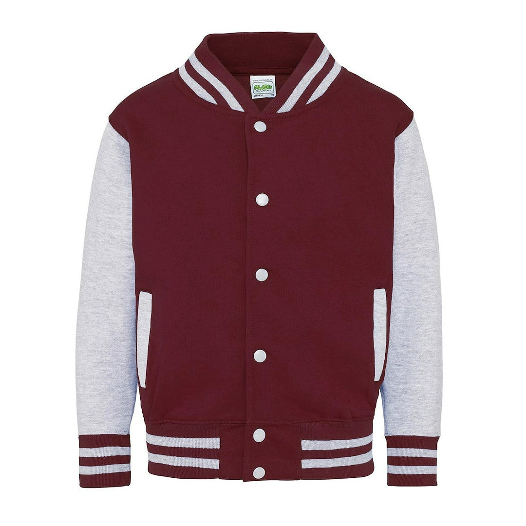 AWDis JH43J Just Hoods Kids Varsity Jacket - COOZO