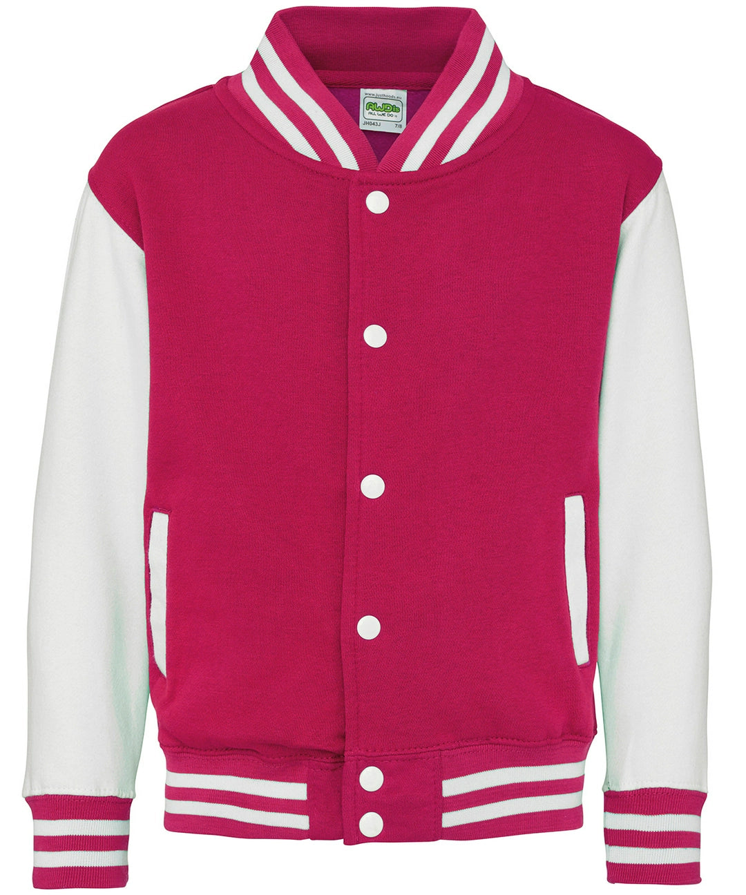 AWDis JH43J Just Hoods Kids Varsity Jacket - COOZO