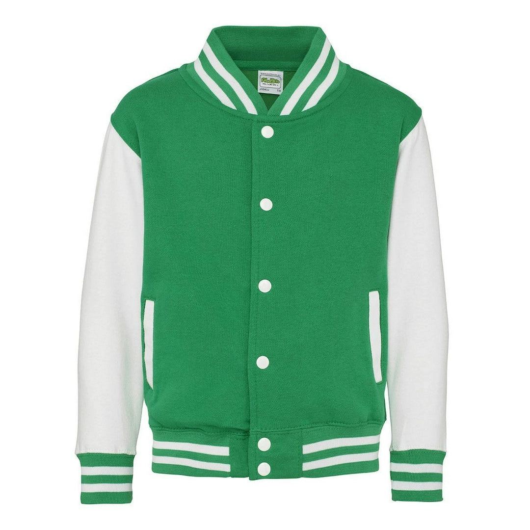 AWDis JH43J Just Hoods Kids Varsity Jacket - COOZO