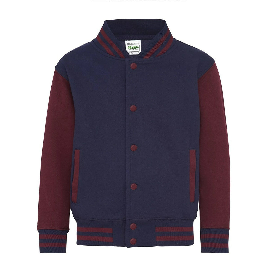 AWDis JH43J Just Hoods Kids Varsity Jacket - COOZO