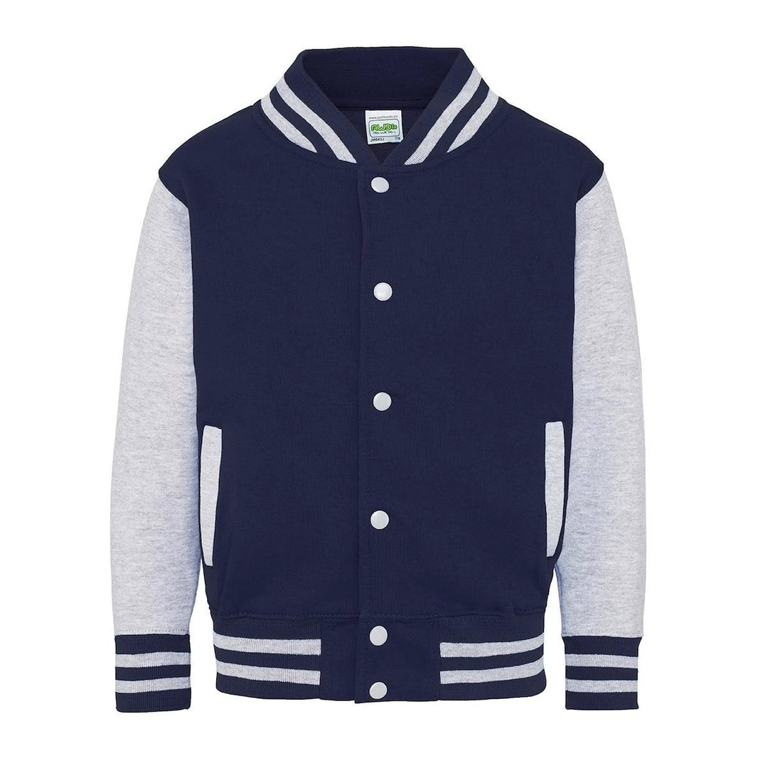 AWDis JH43J Just Hoods Kids Varsity Jacket - COOZO