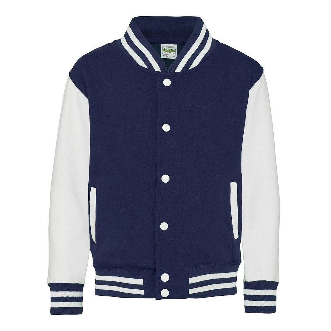 AWDis JH43J Just Hoods Kids Varsity Jacket - COOZO