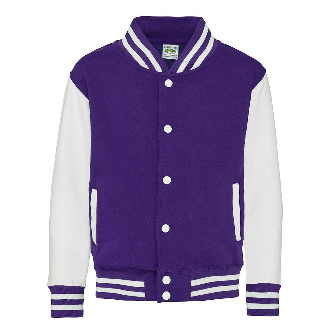AWDis JH43J Just Hoods Kids Varsity Jacket - COOZO