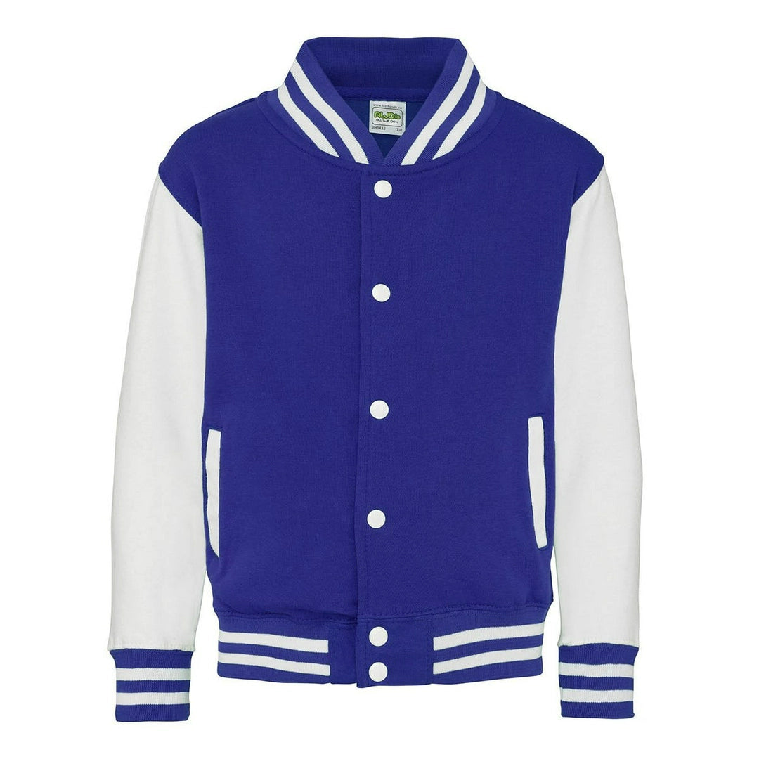 AWDis JH43J Just Hoods Kids Varsity Jacket - COOZO