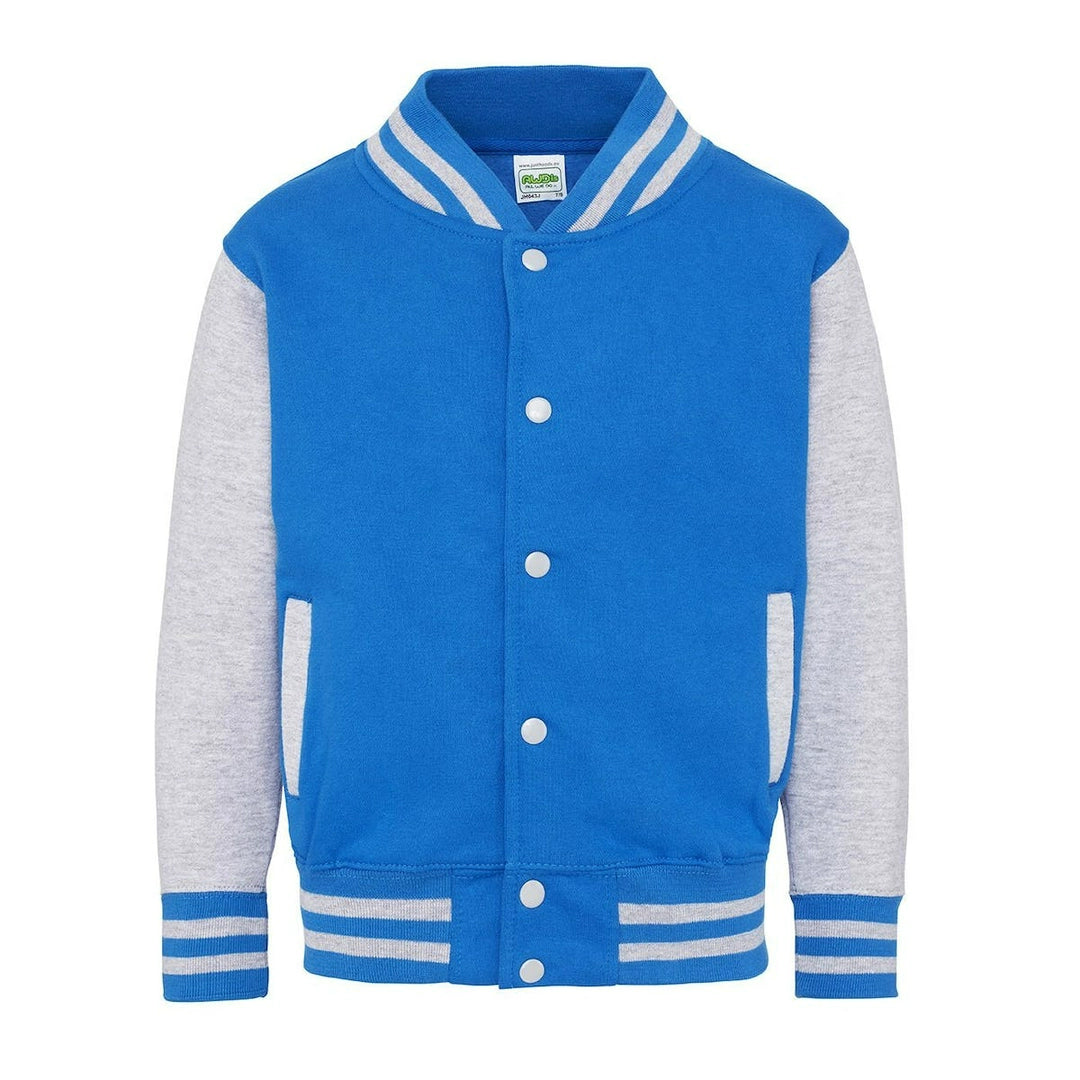 AWDis JH43J Just Hoods Kids Varsity Jacket - COOZO
