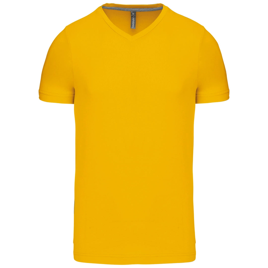 MENS SHORT SLEEVE V-NECK T-SHIRT-YXL