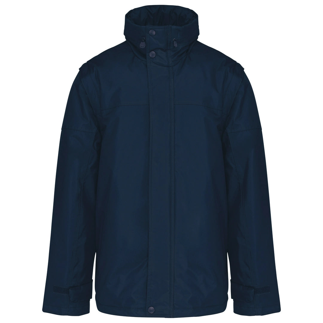 Kariban Factory Zip Off Sleeve Jacket-NVY/NVYXL