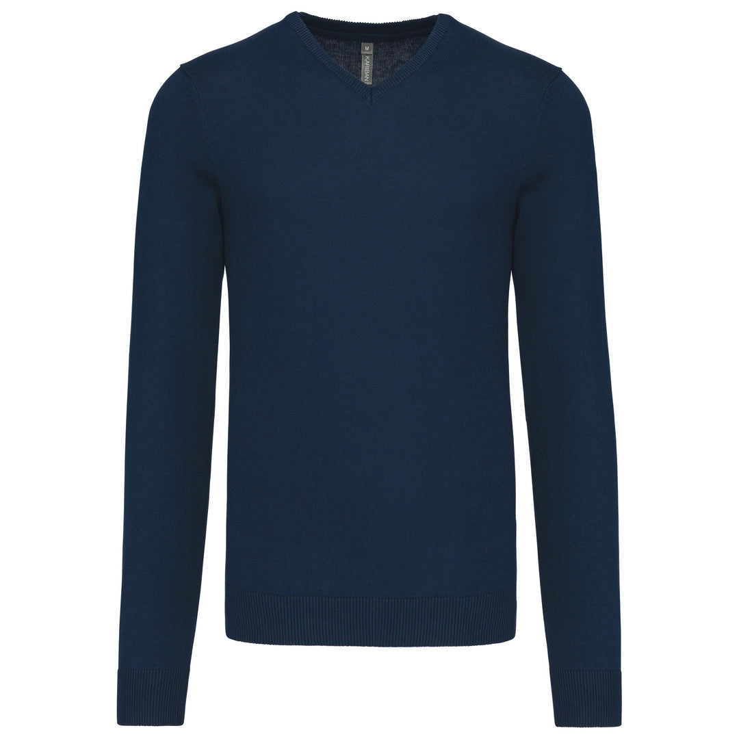 Kariban Cotton Acrylic V Neck Sweater-NVYXL