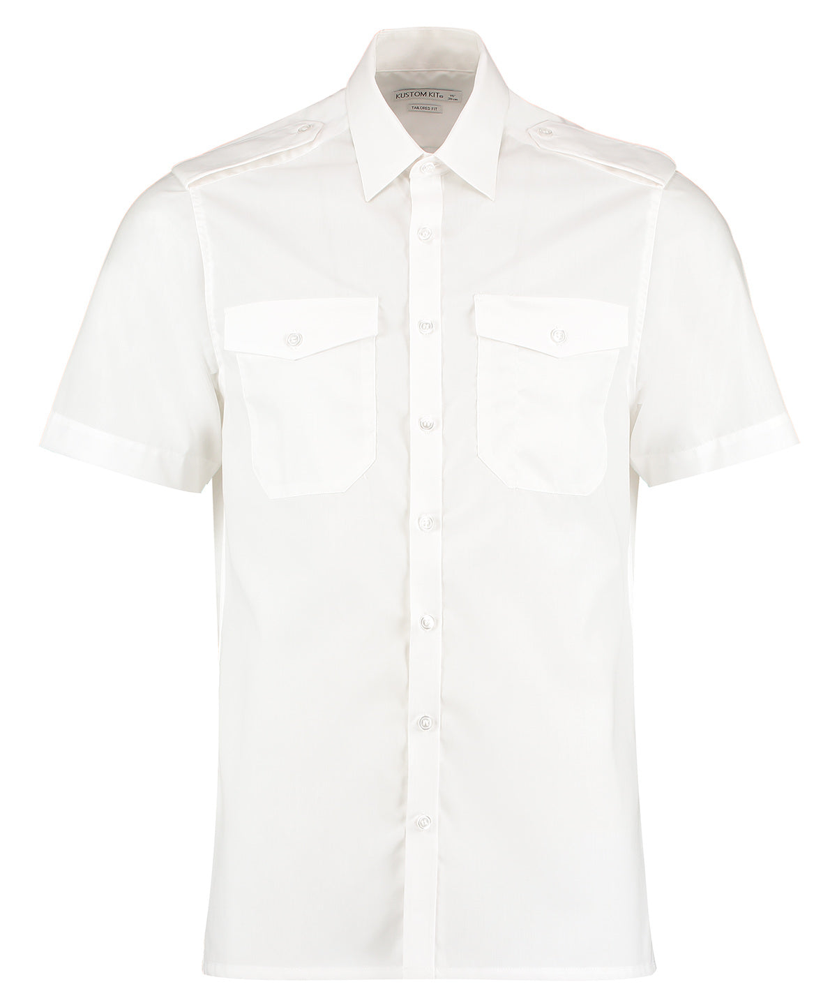 Pilot shirt short-sleeved (tailored fit) - COOZO