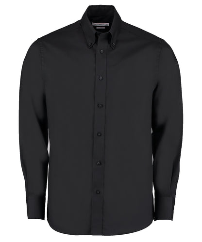 Tailored Fit Long Sleeve Premium Oxford Shirt - COOZO