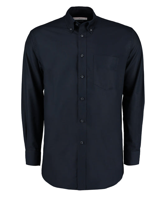 Classic Fit Long Sleeve Workwear Oxford Shirt - COOZO