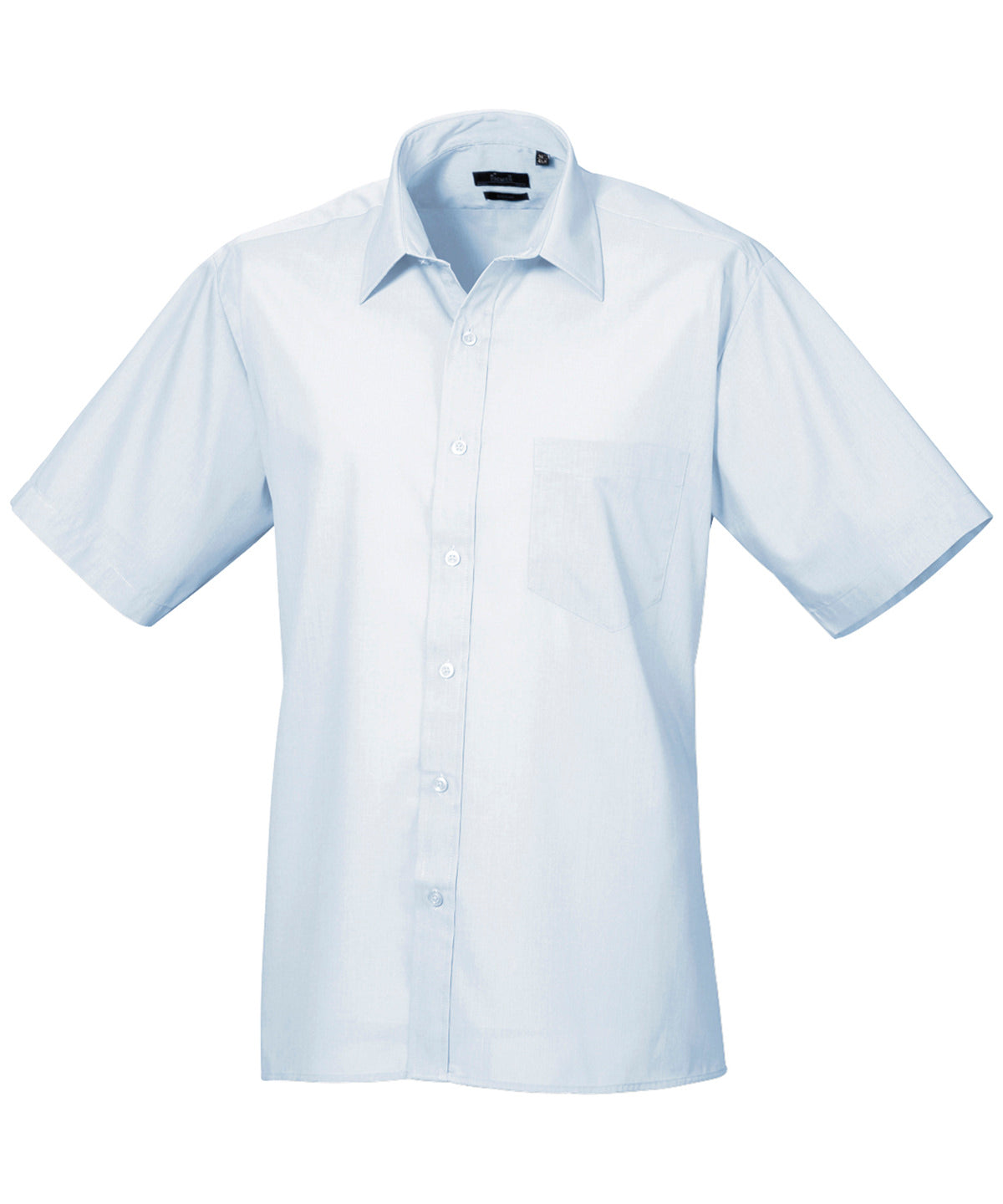 Premier Short Sleeve Poplin Shirt Blue color - COOZO