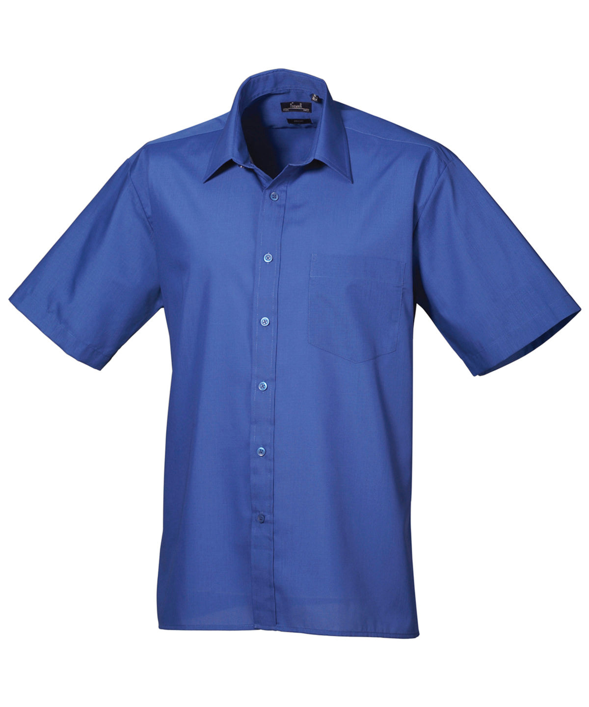 Premier Short Sleeve Poplin Shirt Blue color - COOZO