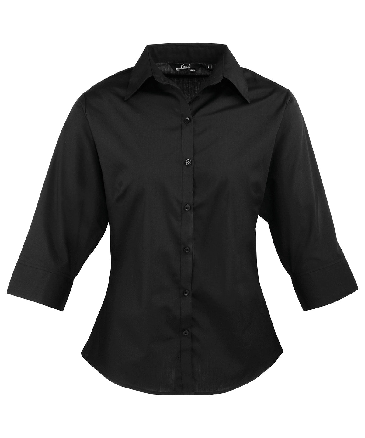 Premier Ladies 3/4 Sleeve Poplin Blouse - COOZO