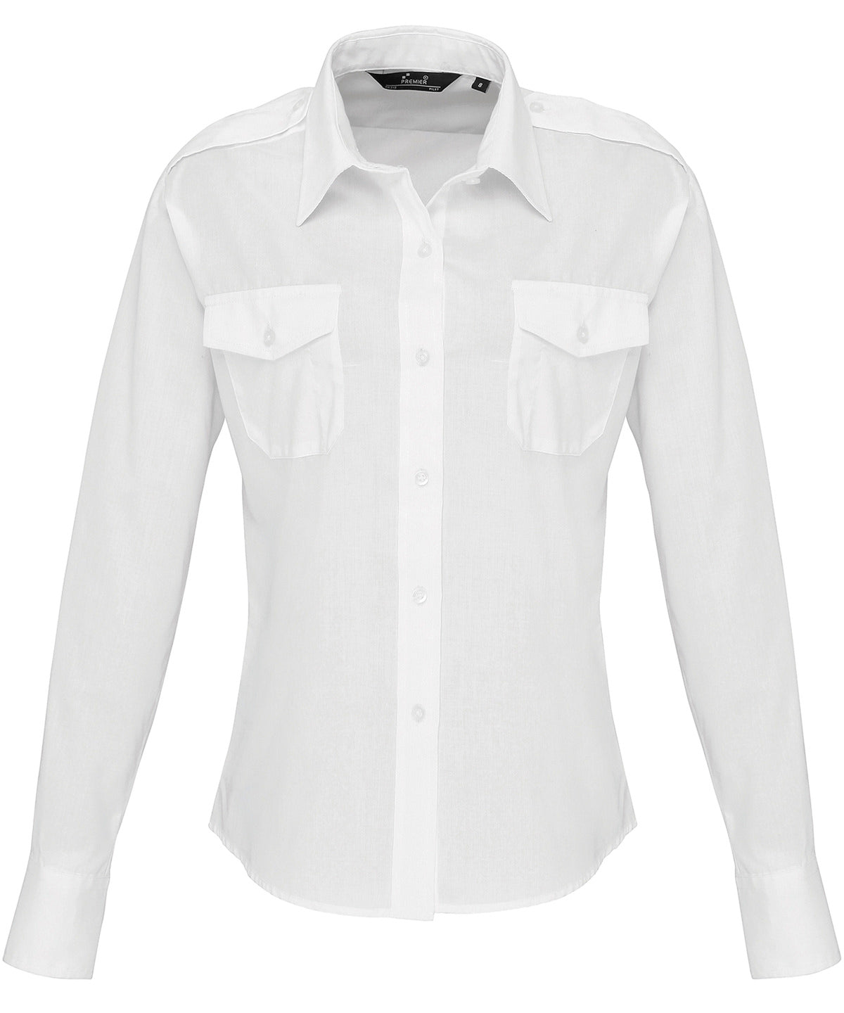 Premier Ladies Long Sleeve Pilot Shirt - COOZO