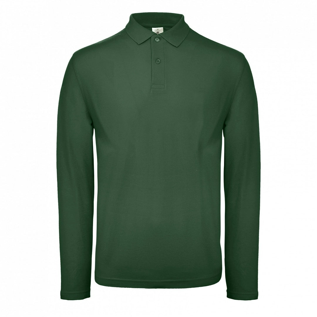 B&C PUI12 Mens ID.001 Long Sleeve Polo Shirt - COOZO