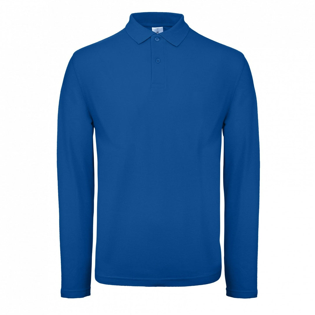 B&C PUI12 Mens ID.001 Long Sleeve Polo Shirt - COOZO