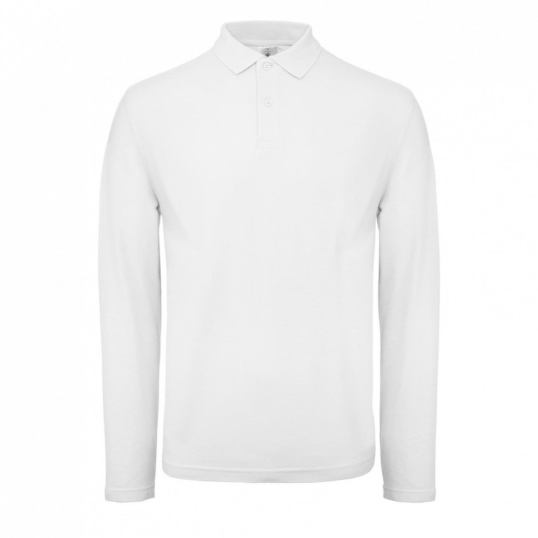 B&C PUI12 Mens ID.001 Long Sleeve Polo Shirt - COOZO