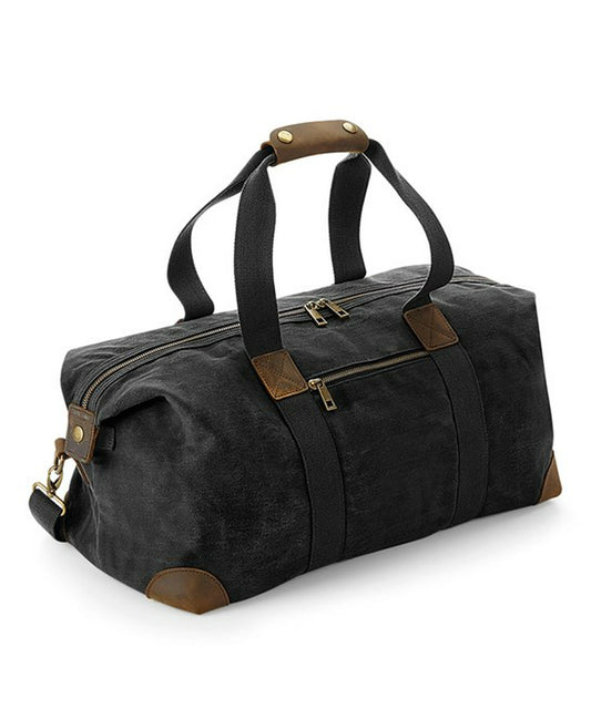 Heritage Washed Canvas Holdall-BLK1S