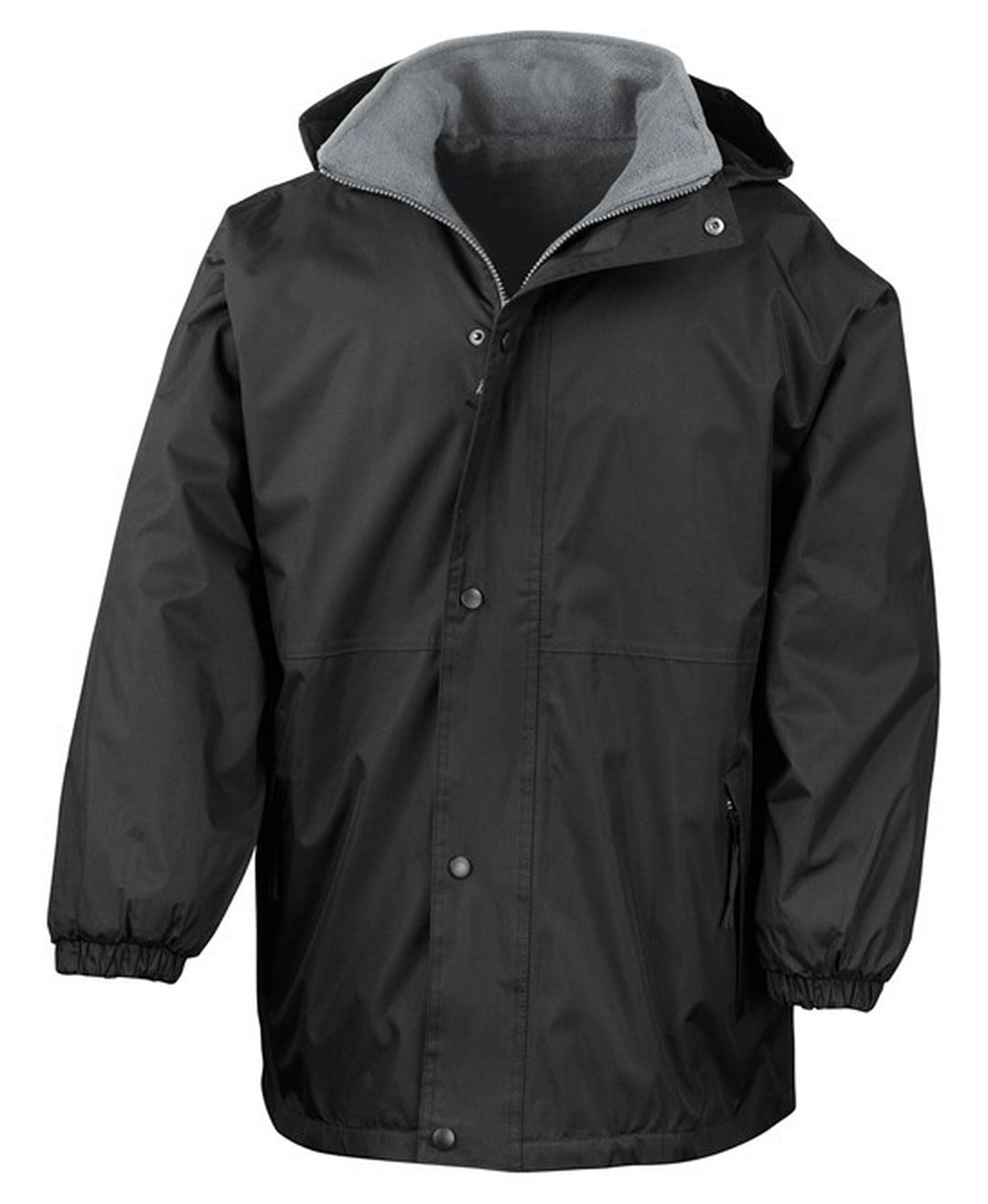 Kid's Reversible StormDri 4000 Fleece Jacket-BLK/GRY9-10