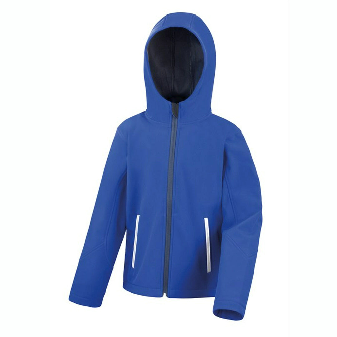 Junior TX Performance Hooded Softshell-ROY/NVY9-10