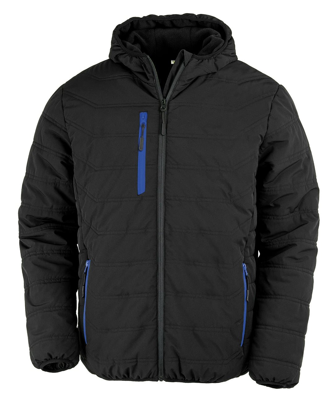 Result R240X Recycled Black Compass Padded Winter Jacket - COOZO