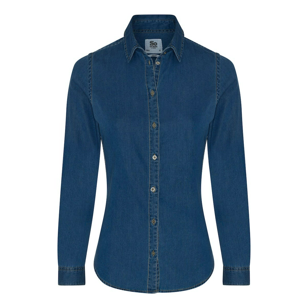 AWDis SD045 So Denim Lucy Denim Shirt - COOZO