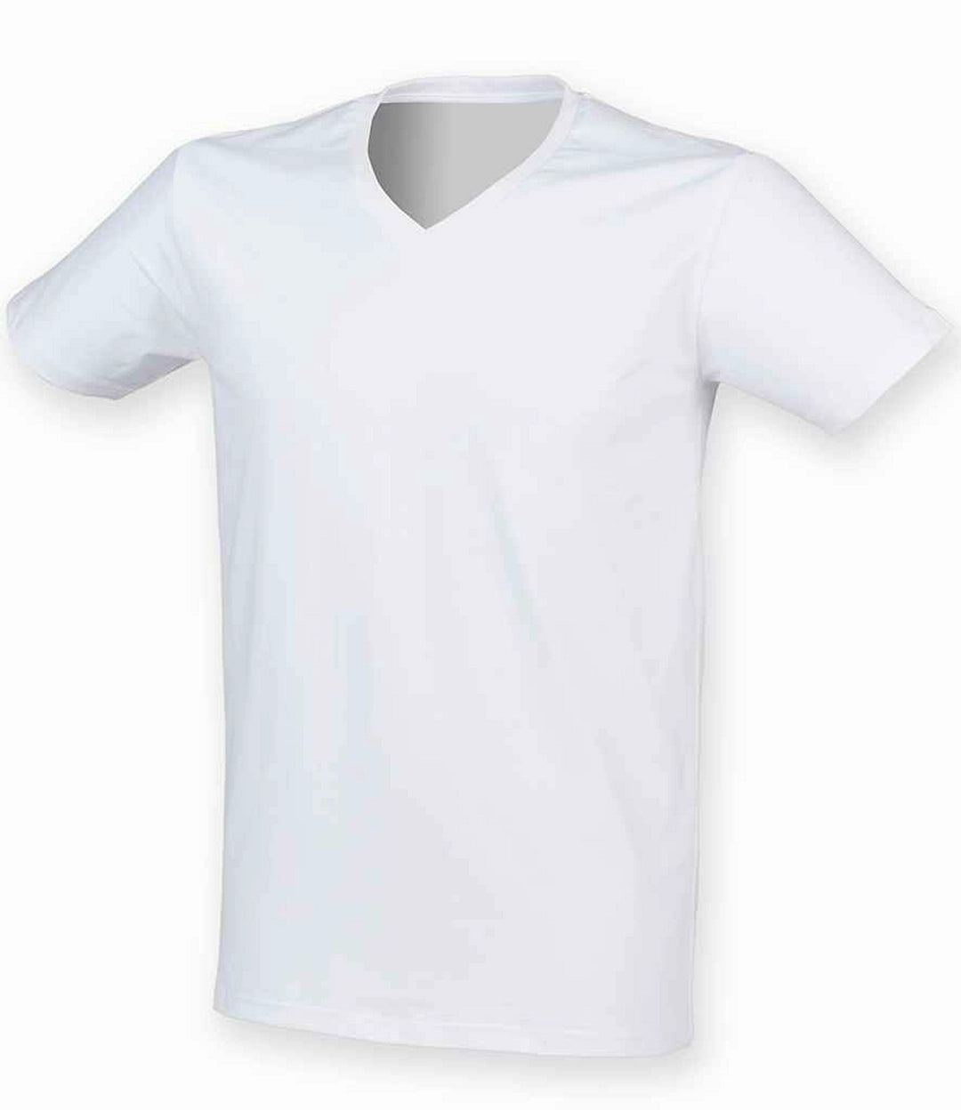 Skinni Fit SF122 SF Men Feel Good Stretch V-Neck T-Shirt - COOZO