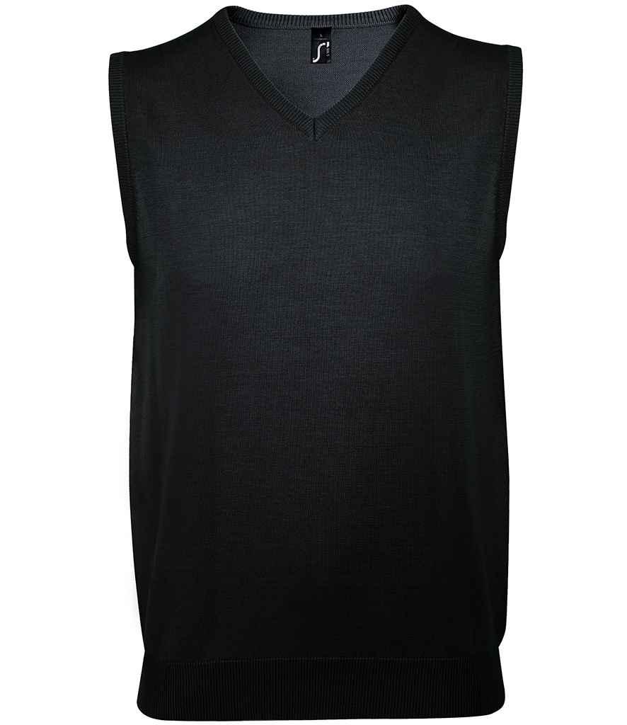 SOL'S Unisex Gentlemen Sleeveless Cotton Acrylic V Neck Sweater - COOZO
