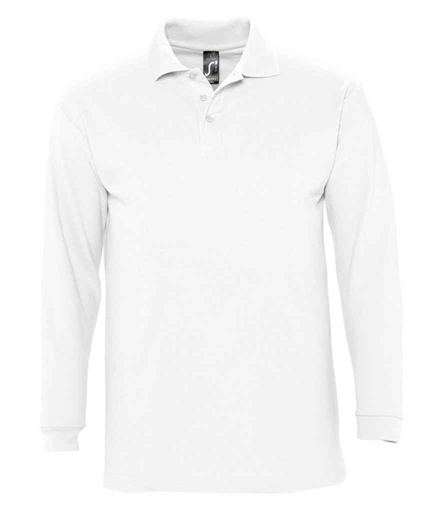 SOL'S Winter II Long Sleeve Cotton Piqué Polo Shirt - COOZO