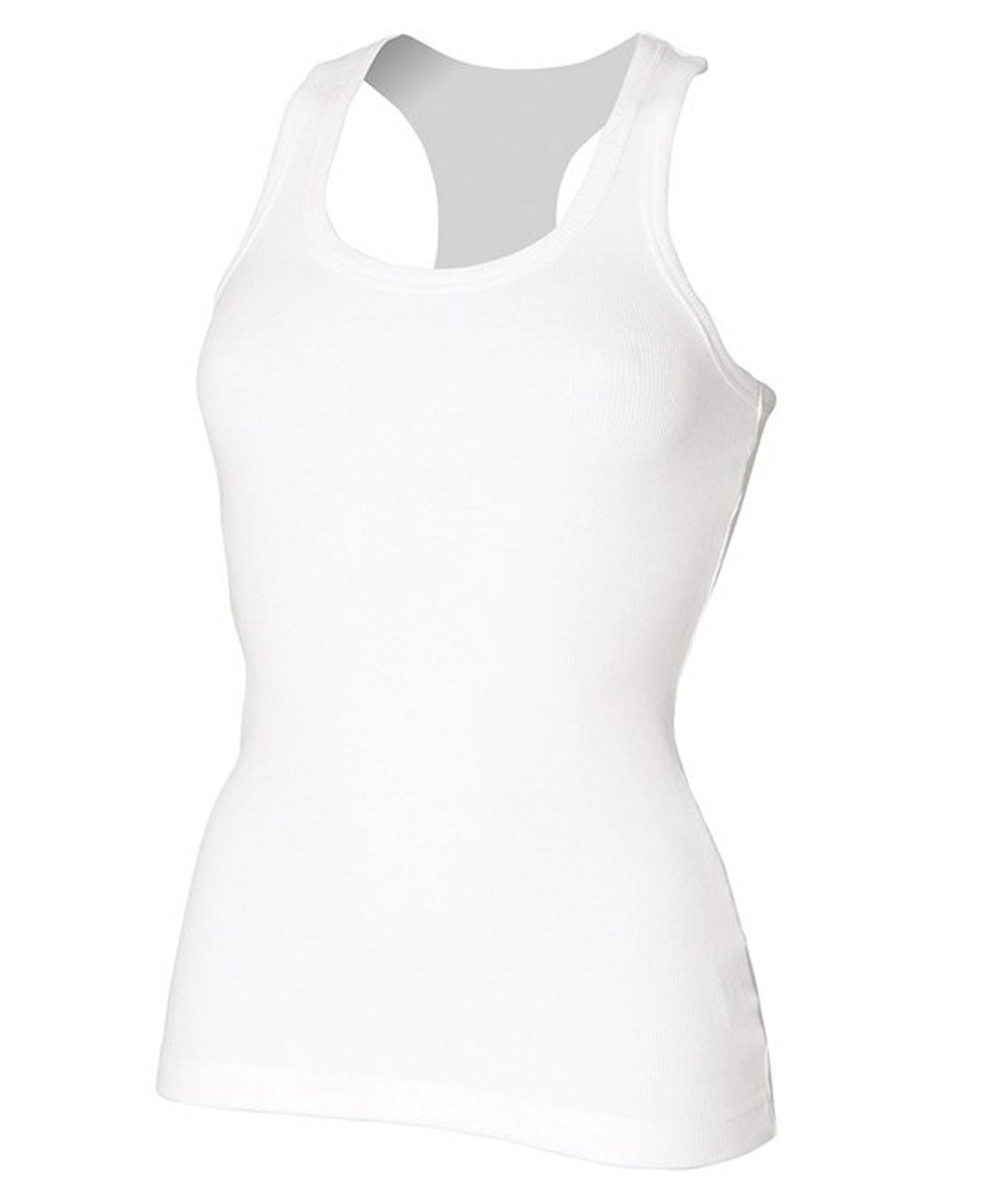 Skinni Fit ST150 SF Ladies Stretch Rib Racer Back Vest - COOZO