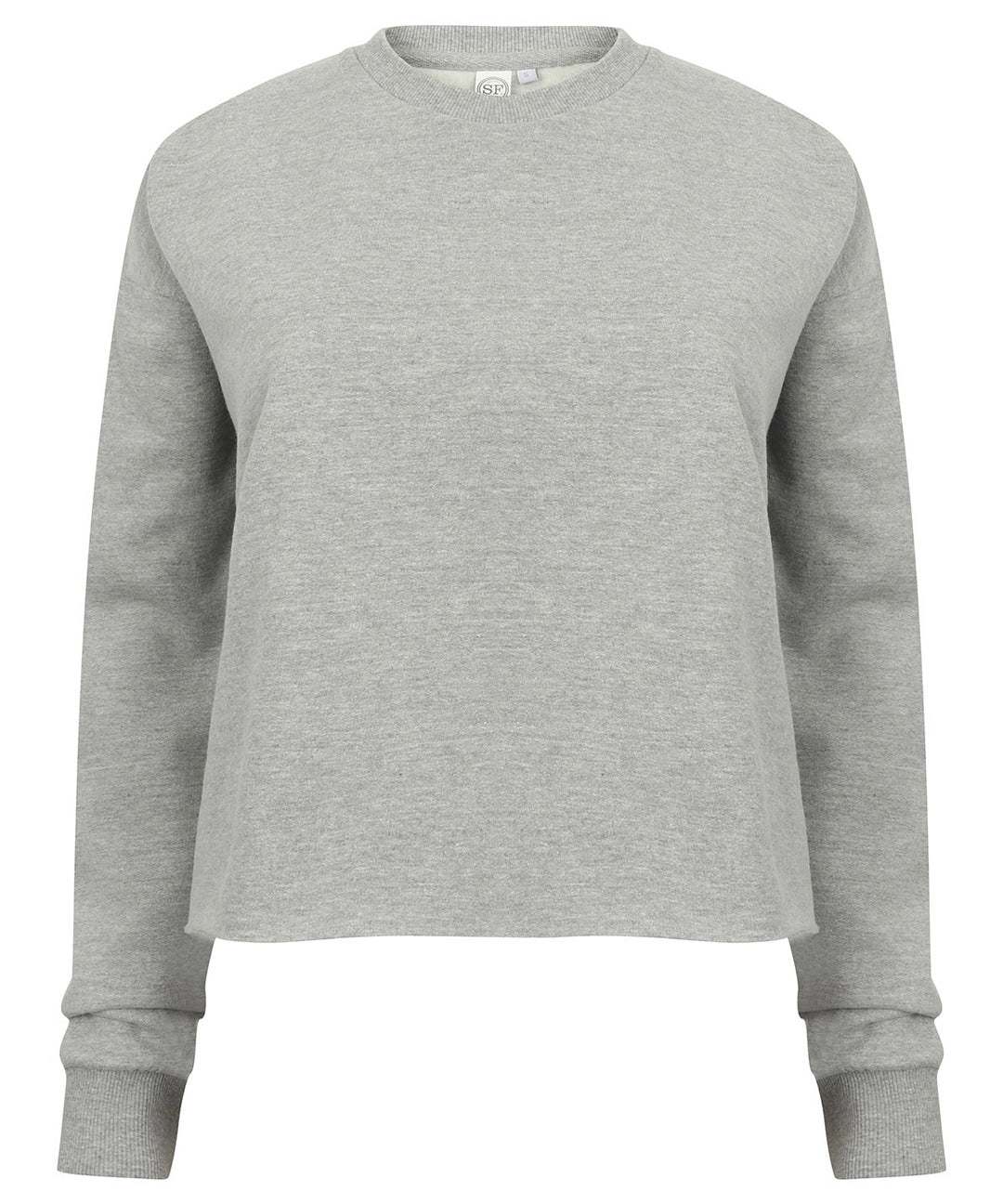 Skinni Fit ST515 SF Ladies Cropped Slounge Sweatshirt - COOZO