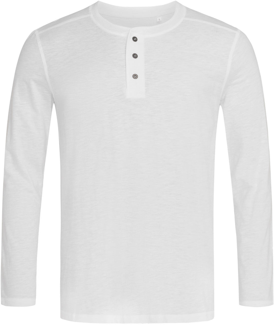 Stedman ST9460 Adult Shawn Slub Long Sleeve Henley T-Shirt - COOZO