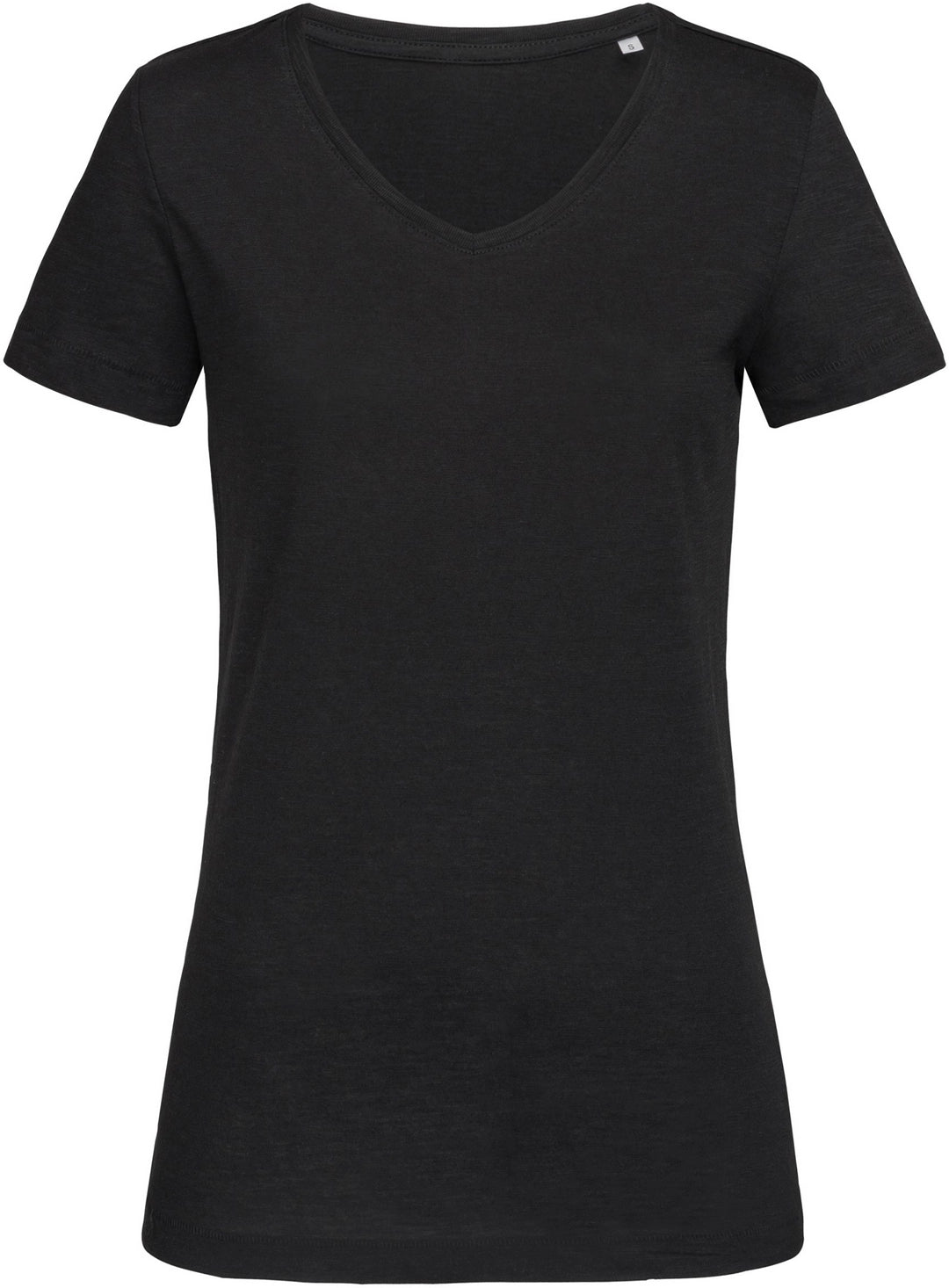 Sharon Slub V-Neck T-Shirt 140gsm Ladies - COOZO